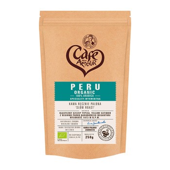 Cafe Mon Amour Peru, ręcznie palona kawa ziarnista, 100% Arabica, 250 g