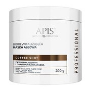 Apis Coffee Shot, biorewitalizująca maska algowa z kwasem kawowymi ziarenkami kawy Arabica, 200 g