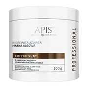Apis Coffee Shot, biorewitalizująca maska algowa z kwasem kawowymi ziarenkami kawy Arabica, 200 g