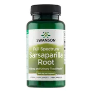 Swanson Sarsaparilla root (Kolcorośl sarsaparyla), kapsułki, 60 szt.