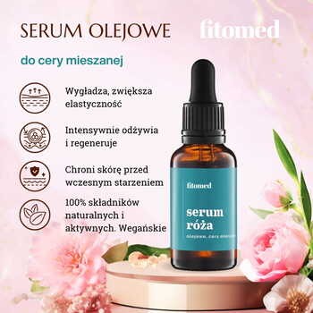 Fitomed, serum olejowe do cery mieszane, róża, 27 g