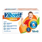 Vibovit Junior, proszek w saszetkach o smaku truskawkowym, 2 g, 30 szt.