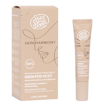 Bielenda Face Boom Skin Harmony, rozpieszczająco-nawilżający krem pod oczy, 15 ml