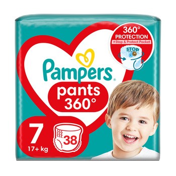 Pampers Pants 7 (17+ kg), pieluchomajtki jednorazowe, 38 szt.