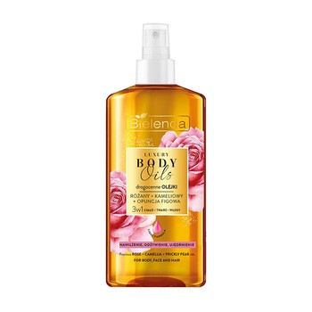 Bielenda Luxury Body Oils, drogocenne olejki różany + kameliowy + opuncja figowa, 150 ml