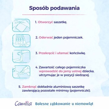 Camilia na ząbkowanie, roztwór doustny, 10 minimsów