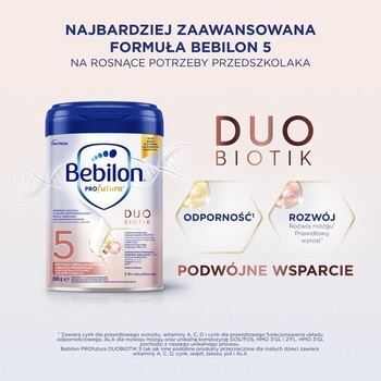 Zestaw 2x Bebilon Profutura DUOBIOTIK 5, Junior dla przedszkolaka, proszek, 800 g