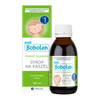 Bobolen Porost Islandzki, syrop na kaszel, 120 ml