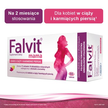 Falvit mama, tabletki powlekane, 60 szt.