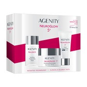 Zestaw Agenity Neuroglow 5º, modelujący krem odmładzający SPF 25, 50 ml + naprawczy krem odmładzający na noc, 25 ml + Balance, tonik łagodzący, 50 ml