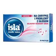 Isla Medic Voice, pastylki do ssania, 20 szt.