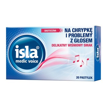 Isla Medic Voice, pastylki do ssania, 20 szt.