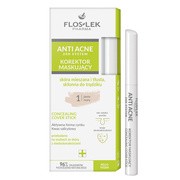 Flos-Lek Anti Acne 24H System, korektor maskujący jasny 1, 1 szt.