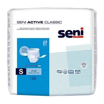Seni Active Classic, majtki chłonne, small, 30 szt.