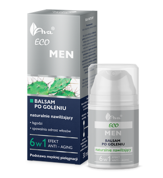AVA Eco Men, balsam po goleniu naturalnie nawilżający, 50 ml