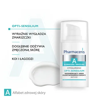 Pharmaceris A Opti-Sensilium, regenerujący przeciwzmarszczkowy krem pod oczy, 15 ml