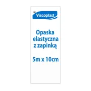 Viscoplast, opaska elastyczna z zapinką, 5 m x 10 cm, 1 szt.