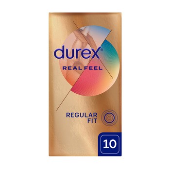 Zestaw 2x Durex Real Feel prezerwatywy + żel			
