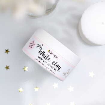 Nacomi, biała glinka, maska łagodząca, 50 g