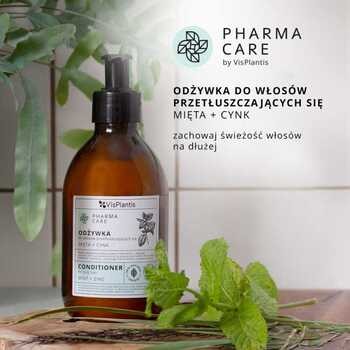 Vis Plantis Pharma Care, odżywka do włosów przetłuszczających się, mięta i cynk, 300 ml