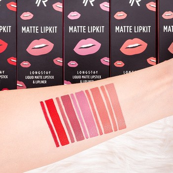 Golden Rose Matte Lipkit, zestaw do makijażu ust, nude, 7,6 g