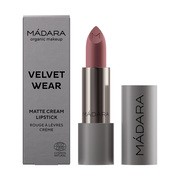 Madara Velvet Matte Cream Lipstick, matowa pomadka o satynowym wykończeniu, Cool Nude, 3,8 g