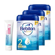 Zestaw 3x Bebilon PROfutura CESARBIOTIK 2, mleko następne po 6. miesiącu, proszek, 800 g + Bepanthen Baby, maść ochronna, 30 g
