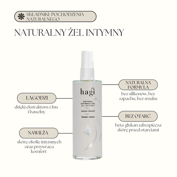 Hagi, Naturalny żel intymny, 100 ml