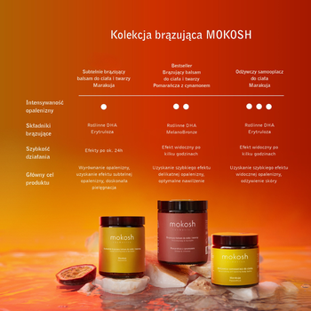 Mokosh, subtelnie brązujący balsam do ciała i twarzy, marakuja, 180 ml