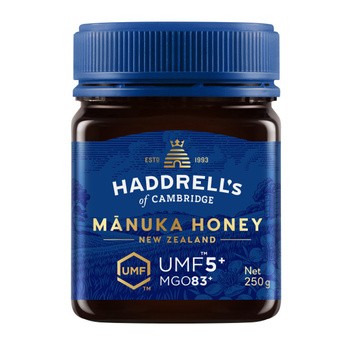 Haddrell's, Manuka Honey, miód manuka UMF5+, MGO83+, 250 g