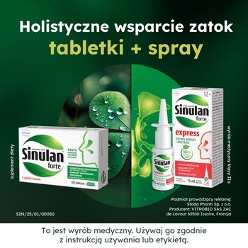 Sinulan Forte, tabletki powlekane, 60 szt.