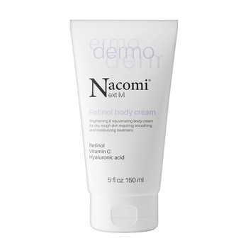 Nacomi Next LVL Dermo, rozjaśniająco-odmładzający krem z retinolem i witaminą C, 150 ml