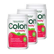 Zestaw 3 x Colon Crunchy, proszek, smak truskawkowy, 150 g