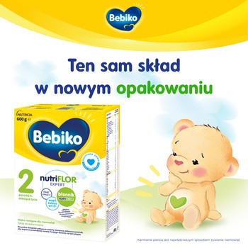 Bebiko 2 NUTRIflor Expert, mleko następne dla niemowląt, 6 m+, 600 g