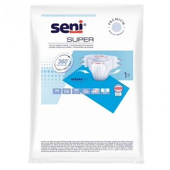 Seni Super, pieluchomajtki dla dorosłych, rozmiar L, 1 szt.