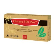 Ginseng 500 plus, płyn doustny, fiolki, 10 ml x 10 szt.
