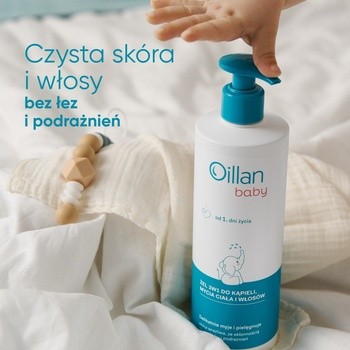 Oillan Baby, żel do mycia ciała i włosów 3 w 1, 400 ml