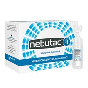 Nebutac 3, roztwór do inhalacji, hipertoniczny, 3% NaCl, 4 ml, 30 amp