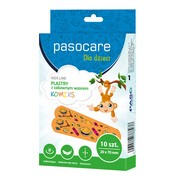 Pasocare Kids Line, zestaw plastrów dla dzieci, komiks, 20 x 70 mm, 10 szt.