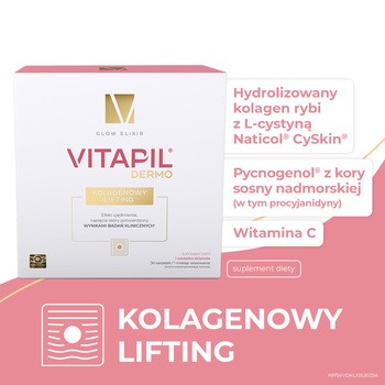 Vitapil Dermo Kolagenowy Lifting, saszetki z proszkiem, 30 szt.