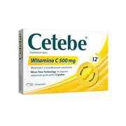 Cetebe Witamina C 500 mg, kapsułki, 30 szt.