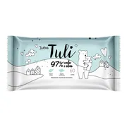 Luba Tuli, nawilżane chusteczki dla dzieci 97% woda i aloes, 60 szt.