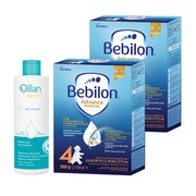 Zestaw 2x Bebilon Advance Pronutra 4, Junior, formuła na bazie mleka po 2. roku życia, 1000 g + Oillan Derm+, emulsja do kąpieli, 200 ml