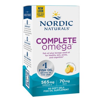 Complete Omega 565 mg, smak cytrynowy, kapsułki, 60 szt.