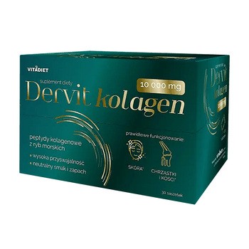 Dervit Kolagen 10 000 mg, saszetki z proszkiem, 30 szt.