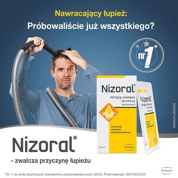 Nizoral, 20 mg/g, szampon leczniczy, saszetki, 6 ml, 6 szt.