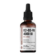 Clean label Pharmovit, K2 + D3-Vit Oil Active, krople, 30 ml