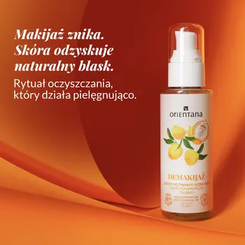 Orientana, olejek do demakijażu twarzy i oczu złota pomarańcza, 150 ml