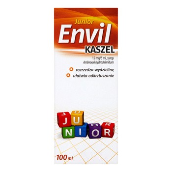 Envil Kaszel Junior, 15 mg/5 ml, syrop, 100 ml