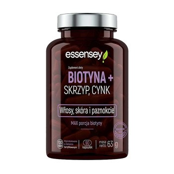 Essensey Biotyna+Skrzyp, Cynk, kapsułki, 90 szt.